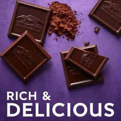 Premium Dark 72% Cacao Dark Chocolate SQUARES Case Pack (540 ct)
