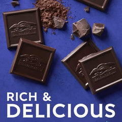 Premium Dark 86% Cacao Dark Chocolate SQUARES 4.1 oz Bag (Case of 6)