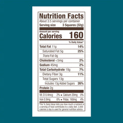 Premium Dark Sea Salt Almond Dark Chocolate Squares 4.1 oz Bag (Case of 6)