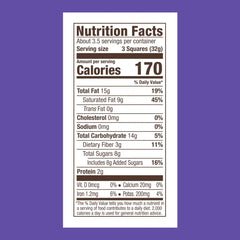 Premium Dark 72% Cacao Dark Chocolate SQUARES 4.1 oz Bag (Case of 6)