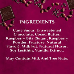 Intense Dark Raspberry Dark Chocolate Bar