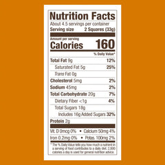 Milk Chocolate Caramel Waffle Cone SQUARES Medium Bag (Case of 6)